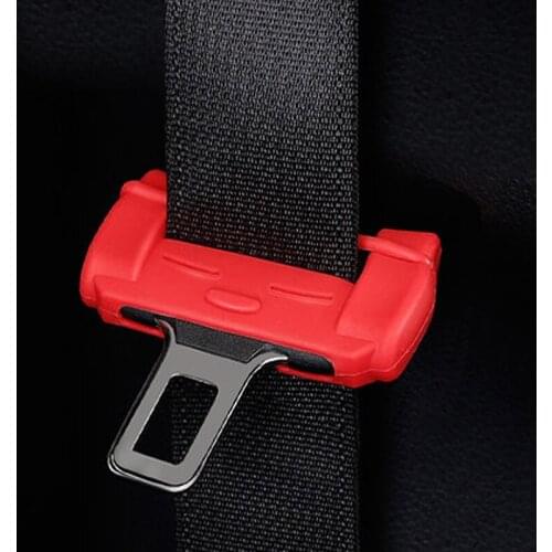 Car Safety Belt Buckle Silicon For Toyota Corolla Avensis Yaris Rav4 Auris Hilux Prius Camry Celica C-HR Ipsum Verso Wish Prado