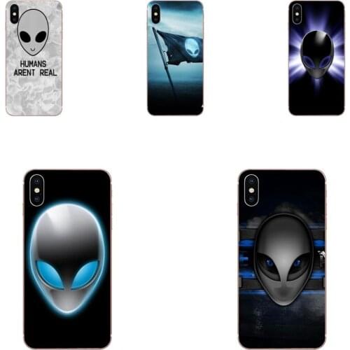 For iPhone 11 Pro XS Max X 8 7 6s Plus 5 SE 11 XR SE 2020 Phone Case Cover Funny Alien