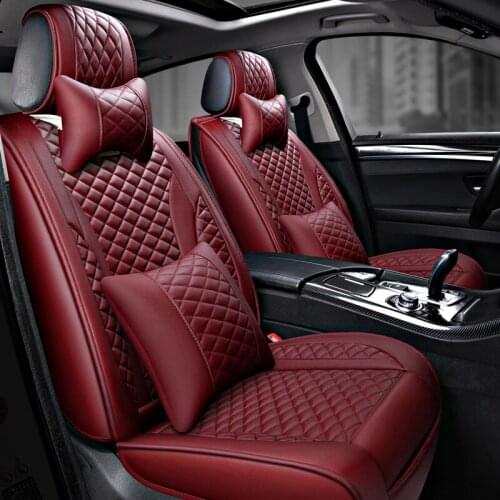 Custom Car Seat Cover Universal Seat Luxury Leather Car Seat Car Modeling Car styling For Cadillac ATS CTS XTS SRX SLS Escalade