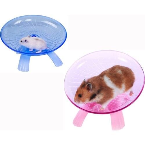 Hamster Flying Saucer Wheel Jogging Running Spinner for Rat Gerbils Mice Chinchilla Guinea Pig Squirrel and Other Small Animal