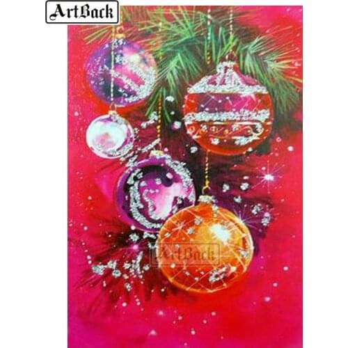 Top Selling 5d Diy Diamond Painting Christmas Bell Icon Set Full Square Drill Diamond Embroidery 3d Diamond Mosaic Artwork