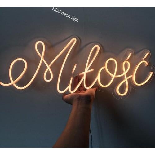 HDJSign Mitogc led neon sign custom decoracion display acrylic flex cartel cool light for party gift home wall decor
