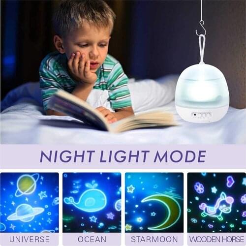 Planetarium Night light home projector rotating star projector lamp child baby sleeping romantic colorful LED USB light portable