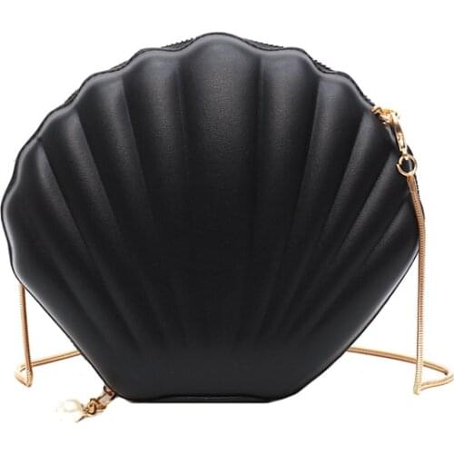 2020 New Fashion Advanced Feeling Bag Foreign Style Shell Bag Leisure Versatile Chain Shoulder Bag Crossbite Bag Cow Leather