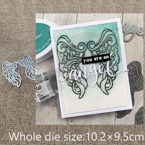 New Design Craft Metal stencil mold Cutting Dies Angel Wings decoration scrapbook die cuts Album Paper Card Craft Embossing