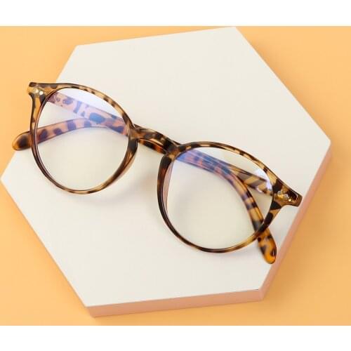 Hot Ultralight Retro Round Eye Blue Light Blocking Glasses Frame Optical Spectacles Frames Blocking Gaming Flat Mirror Eyewear