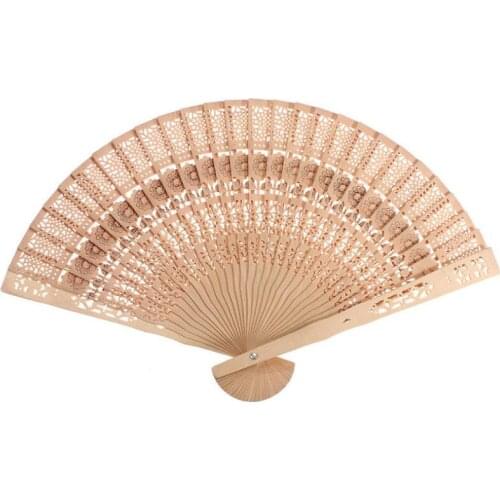 Personalized Wedding Favors Fan Wooden Ladies Hand Fan With Gift Organza Bag Customized Free Shipping LX2595