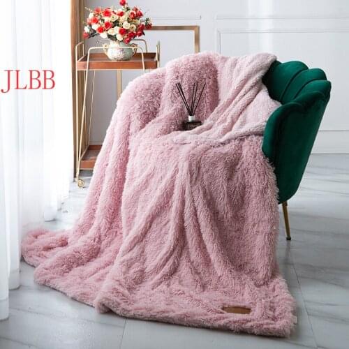 Thicken Cashmere Throw Blanket Mink Hair Long Bed Covers AB Side Home Bedding Solid Warm Bedclothes 200*230cm Sleeping Quilt 1pc