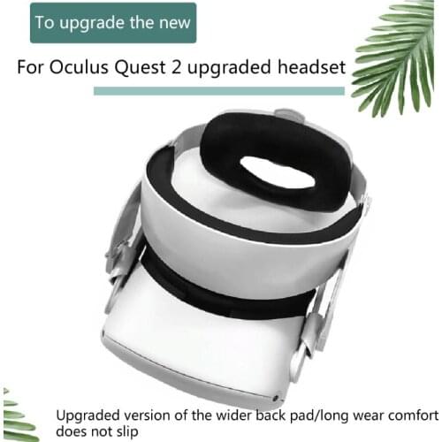 1XCB Upgrade Headband Strap Adjustable Head Strap Belt for oculus Quest 2 Reduce Pressure Head Pressure VR Accessories