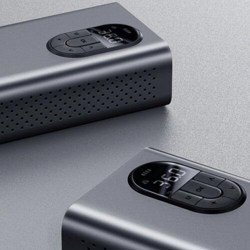 Tire Inflator Cordless 150PSI Rechargeable Digital LED Light for Car Bike