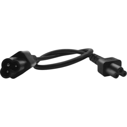 HOT-Power Extension Cord, Flame-Retardant and Heat-Resistant Iec320 C5-C6 Plum Blossom Three-Round Power Cable for Computers