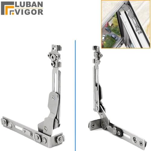 304 stainless steel Wind brace,European standard aluminum window hinge,Invisible/ Concealed hinge,No punching installation,1pair