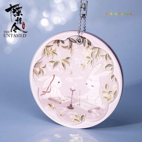 Amine Grandmaster of Demonic Cultivation Wei Wuxian Memory Series Japanese Cosmetic Makeup Folded Mirror Case box Xmas Gifts