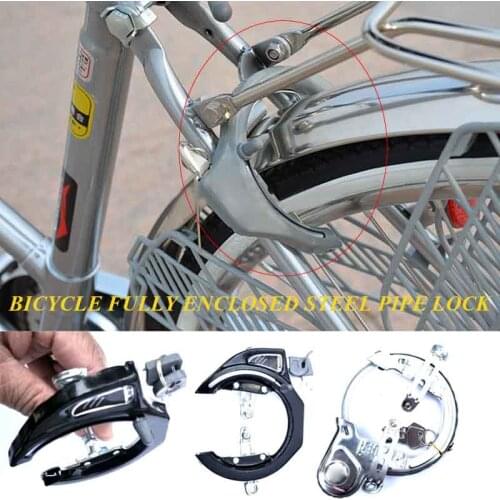 Household Appliances Hardware Anti Theft Steel Pipe Lock High Security Durable Mountain Bike Closed Bicycle Lock Tool Accessory