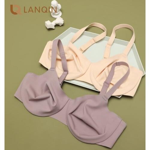 Womens Seamless Full Coverage U Back Plus Size Unlined Comfort Underwire Bra