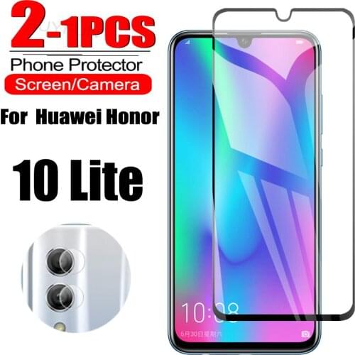 1-2Pcs Full Cover Glass For Huawei Honor 10 Lite Tempered Glass Camera Lens Film For Huawe Honar 10 Lite Screen Protector Glas