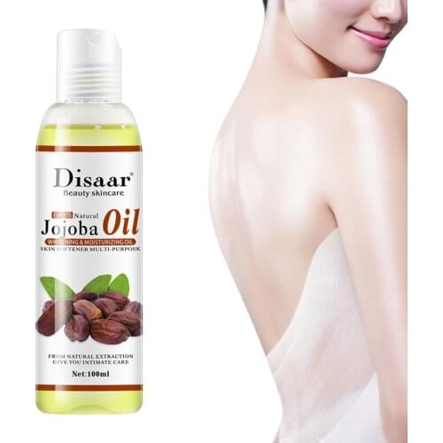 100ml Jojoba Oil Body Massage Oil Brightening Moisturizing Firming Smoothing Improve Fine Lines Brightens Skin Tone Skin Care