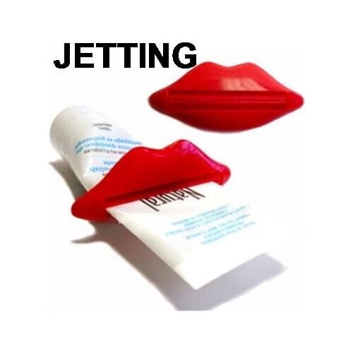 2 Pcs Easy-using Sexy Lip Kiss Bathroom Tube Dispenser Toothpaste Cream Squeezer Sanitary Ware Accessories