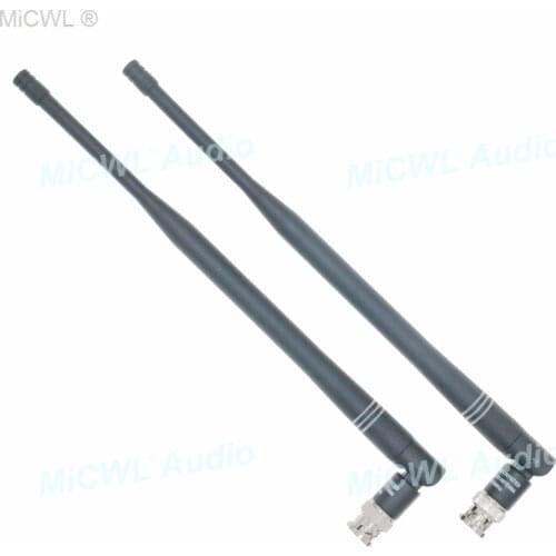 2pcs Screw Bayonet BNC Antenna Aerial for Shure ULX SLX UR24D Sennheiser G2 G3 G4 Wireless Receiver