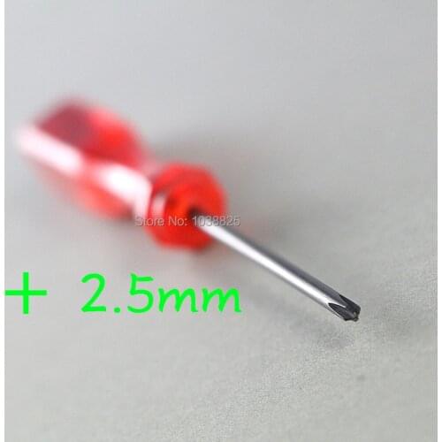 50pcs/lot red repair open tool 2.5mm + cross screwdriver for nds