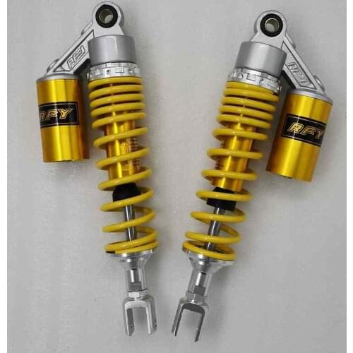 360mm REAR SHOCK ABSORBERS EYE TO CLEVIS 8mm spring for HONDA CBX1000 CB900F yellow+ chrome