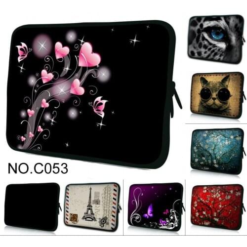 7"10"11.6"12"13"13.3"14 "15"15.4"15.6"17"17.3"17.4"Notebook Laptop Sleeve Bags Neoprene Soft Handdle Laptop Tablet PC Case Bag