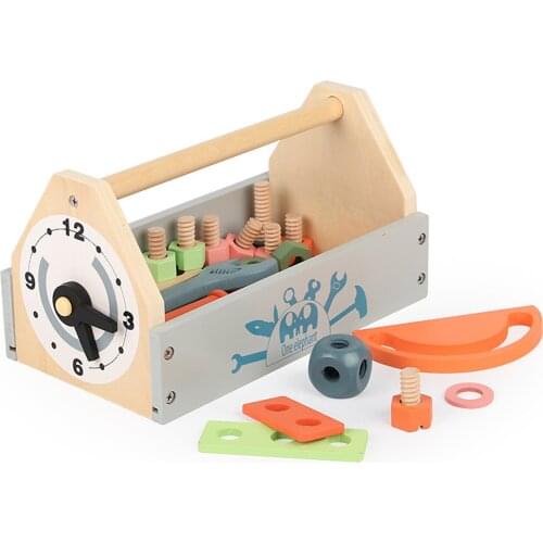 Baby Wood Screw Block Toy DIY Manipulative Fine Motor for Boys & Girls