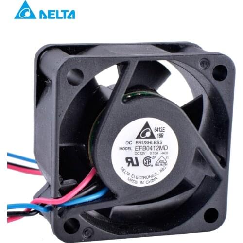 EFB0412MD 4020 40x40x20mm 40mm fan 12V 0.10A 3-wire 3pin H3C 3600 switch cooling fan