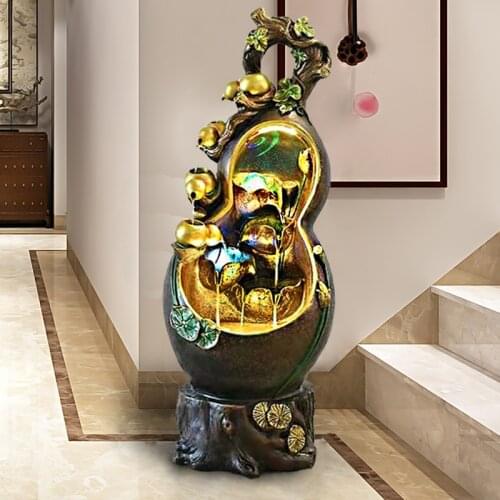TT Gourd Water Fountain Living Room Home Humidifier Office Landscape Indoor Courtyard Decoration Floor