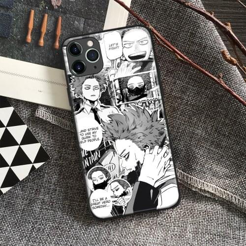 Hitoshi Shinso My Hero Academia Anime Soft Silicon Glass Phone Case for IPhone SE 6s 7 8 Plus X Xr Xs 11 12 Mini Pro Max Samsung