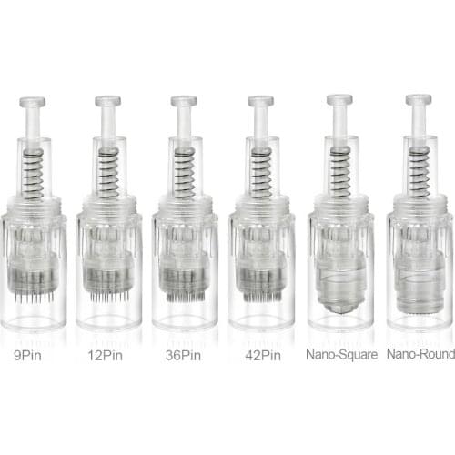 Screw Port Microneedling Cartridge Needle Tips Nano Needles For Electric Microneedle Derma Pen Beauty Device