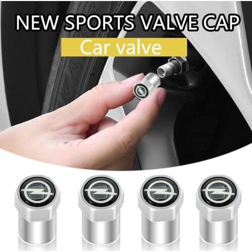 4pcs Wheel Tire Valve Caps Wheel Tire Parts Valve Stem Caps Cover for Opel Astra H G J Insignia Mokka Zafira Corsa Vectra C D