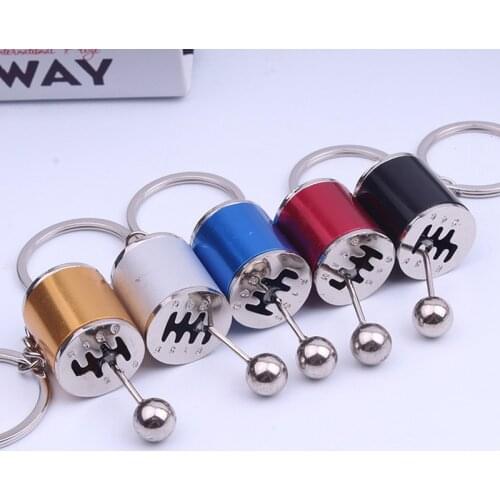 Metal AntiStress toy Creative Car 6 Speed Gearbox Gear Fidget Toy Fob Keyring Shift Racing Tuning Model Novelty Car Toy