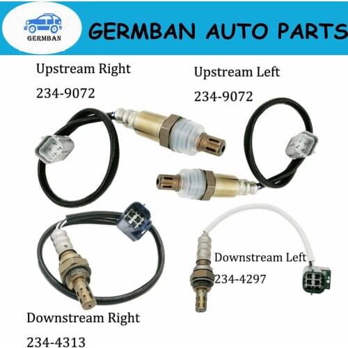 Set of 4 Upstream & Downstream Oxygen Sensor For Nissan Pathfinder 2007 4.0L V6 234-4313 226A0EA210 1821382Z30 5S6315, 2133066