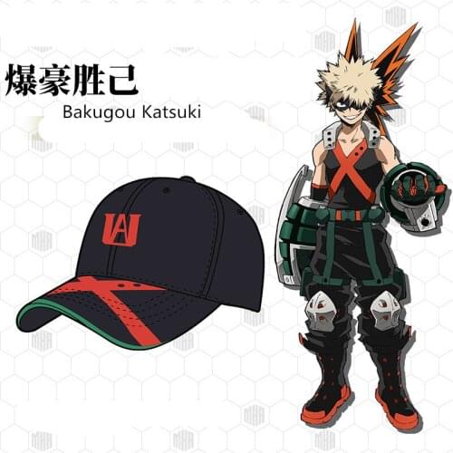 New! ! Anime Bakugou Katsuki Cosplay Hats Adult Baseball Cap Daily Sunshade Cap H