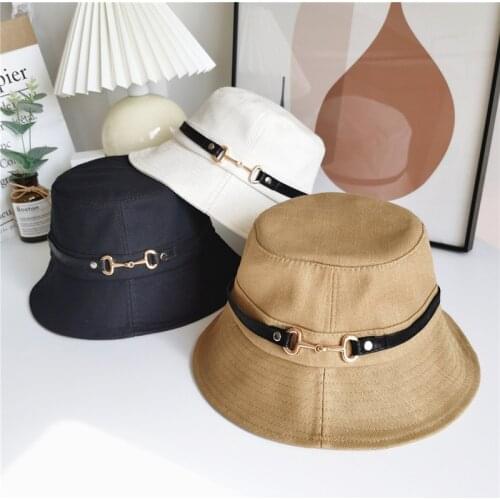 Unisex Cotton Bucket Hats For Women Summer Sunscreen Panama Hat Men Sunbonnet Fedoras Outdoor Fisherman Hat Beach Cap Sun Hat