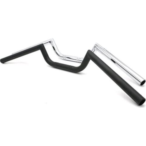 Custom Black Chrome 7/8" 22mm Drag Handlebar Bar For Harley Kawasaki Honda Yamaha KTN Motorcycle