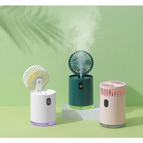 Portable Electric Air Humidifier Water Spray Mini Hand Held HansFoldable Travel Fan With USB Personal Portable Air Cooler