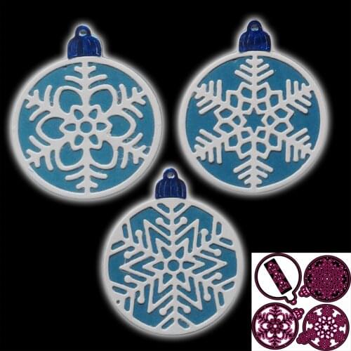 Christmas clock snowball cutting Die New knife Die Metal cutting Die three-dimensional Fine Art Paper DIY Decoration