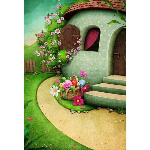 Fairy Tale Background for Photo Courtyard New Born Photophone Vinyl Cloth Baby Shower Party Photography Backdrop Photo Studio