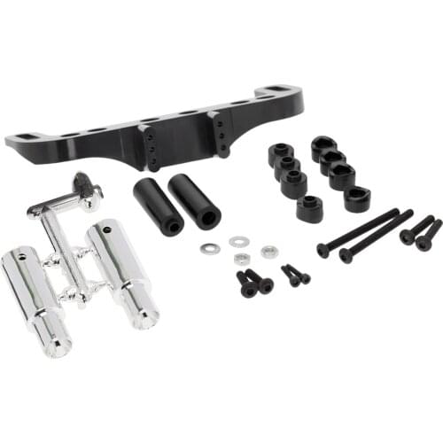 1 Set Stable Exhaust Pipe Kit & License Plate Frame for 1/10 RC Car Parts