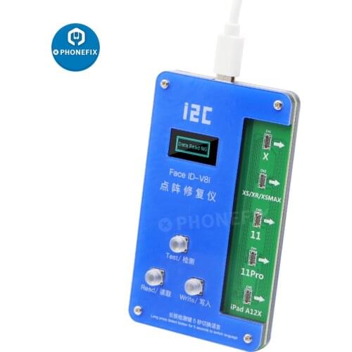 I2C iFace V8 Dot Matrix Programmer for IPhoneX XS XR XS MAX 11 11pro Max 12mini Lattice Testing Face ID Repair Detection Tool