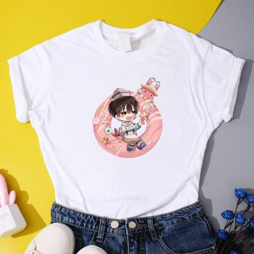 Toilet Bound Hanako Kun Kawaii T Shirts Womens Japan Anime Tops 2021 Summer Cartoon T Shirt Cotton High Quality Tee Shirts Fmme