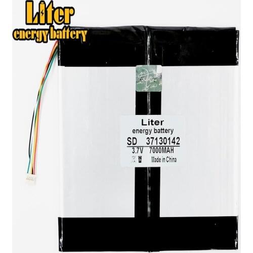 5 thread Tablet PC battery capacity 37130142 3.7V 7000MAH 3765142*2 Universal Li-ion battery for tablet pc 9 inch 10 inch 11inch