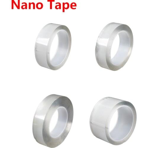 Nano Magic Double Tape Transparent Sided Tape Notrace Reusable Waterproof Adhesive Strong Wall Stickers for Bathroom Kitchen