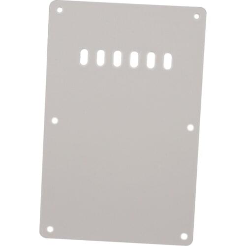 Plastic Tremolo Cavity Cover Back Plate 6 Hole for ST SQ Electric Guitars White