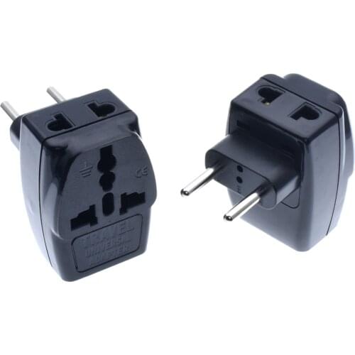2018 Convert US, Swiss, Italy to EU CEE7/16 Standard Plug 4.0MM PLUG TYPE C 1 TO 3 EU TO UK US AU Europe EU Plug Power Adapter