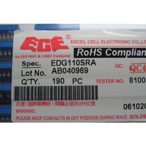 FREE SHIPPING 10PCSx 100% Original EDG110 10P 2.54mm Right Angle DIP Switch EDG110SRA