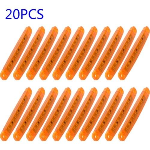 DC 24V Car marker light Tail 20pcs 24V 9LED ABS plastic Accessory Side