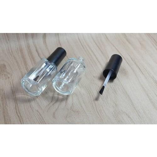 DHL Free 100pcs x 12ml/cc empty polish nail bottle with brush glass bottles cosmetic packing with wholesale